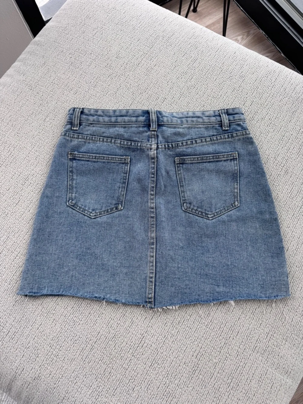 Casual Blue Denim Mini Skirt - Picture 7 of 8